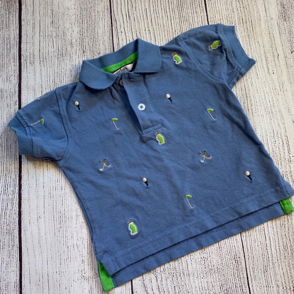 Kitestrings Embroidered Golf Polo Size 12 Months